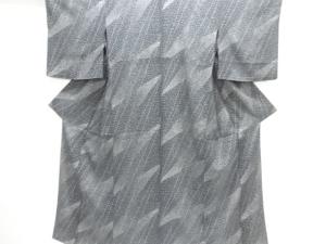 駒絽抽象模様小紋着物